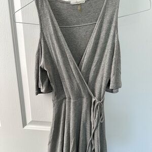 Brand new soprano dress wrap style in gray